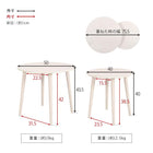 ネストテーブル テーブル丸型 50×43.5cm ブラウン