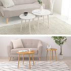 ネストテーブル テーブル丸型 50×43.5cm ブラウン