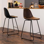 バーチェア チェア背もたれ丸タイプ 48×48.5×93.5cm ブラック