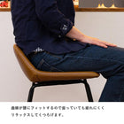 バーチェア チェア背もたれ低めタイプ 48×48.5×75.5cm ブラック