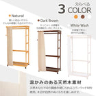 ハンガーラック BOX型 92×50×160cm ダークブラウン