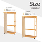 ハンガーラック BOX型 92×50×160cm ダークブラウン