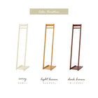 ハンガーラック L字型 30×45×150cm ライトブラウン