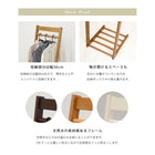 ハンガーラック L字型 40×45×150cm ライトブラウン