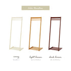 ハンガーラック L字型 50×45×150cm ライトブラウン