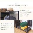 ハンガーラック 引出し7杯付き 幅105cm ブラウン