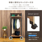 ハンガーラック 天板付き 56×40×176cm Lブラウン