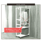 ハンガーラック 天板付き 77×40×176cm Lブラウン