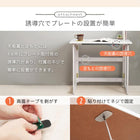 ヒーター+デスク2点セット 80×45×69cm ナチュラル