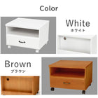 プリンターワゴン 50×43×36cm ナチュラル