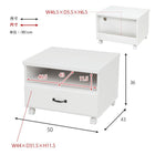 プリンターワゴン 50×43×36cm ナチュラル