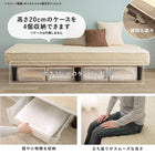 ポケットコイルマットレスベッド シングル ホワイト