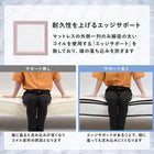 ポケットコイルマットレスベッド セミダブル ホワイト