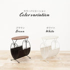 マガジンラック 46.5×29.5×53cm ダークブラウン