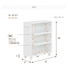 マガジンラック 55×21×68cm ブラウン