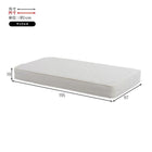 マットレス(ポケットコイル)付 高さ3段階調整 97.5×211.5×72cm ダークブラウン