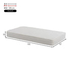 マットレス(ボンネルコイル)付 高さ3段階調整 97.5×211.5×72cm ダークブラウン