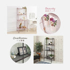 ラック 59×37×147cm ダークブラウン