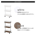 ラック キャスター 40.5×25×77cm ブラック