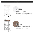 ラック キャスター 45×25×86cm ブラック