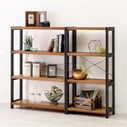 ラック 天然木 60×30×120cm Lブラウン