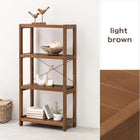 ラック 天然木 60×30×120cm Lブラウン