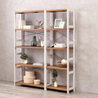 ラック 天然木 60×30×180cm Lブラウン