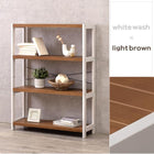 ラック 天然木 90×30×120cm Lブラウン