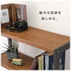 ラック 天然木 90×30×180cm Lブラウン