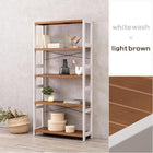 ラック 天然木 90×30×180cm Lブラウン