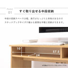 ラック付きデスク 120×60×82.5cm ブラウン