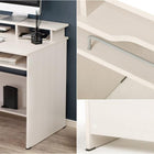 ラック付きデスク 120×60×82.5cm ブラウン