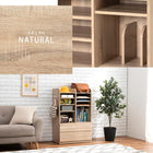 ランドセルラック 大容量タイプ 68.5×41.5×107cm ナチュラル