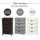 ランドリー 通常タイプ 50.5×30.5×85cm ダークブラウン