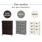 ランドリー/ 2列タイプ 7杯タイプ 70.5×30.5×99.5cm ダークブラウン