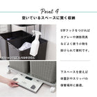 ランドリーラック /2個タイプ 60×40×97cm ダークブラウン