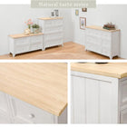 ローチェスト 75×31×42cm ホワイト