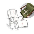 ロッキングチェア 59×103×90cm グリーン
