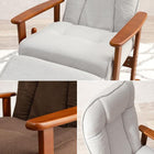 高座椅子 フットレスト 63×77×109cm ブラウン