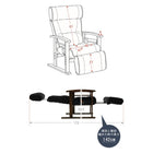 高座椅子 無段階調節 65×80×53.5cm ブラック