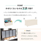 収納庫 122×56×60cm ダークブラウン