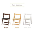 折りたたみチェアー 40×43×64cm ブラウン