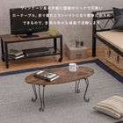 折れ脚テーブル 幅80cm 丸型 80×40×33cm ブラウン