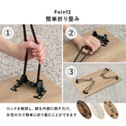 折れ脚テーブル 幅90cm 角型 90×50×33cm ブラウン