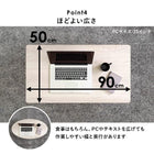 折れ脚テーブル 幅90cm 丸型 90×50×33cm ブラウン