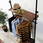 突っ張りハンガーラック 90×24×187cm ブラウン