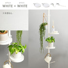 突っ張り棒&パーツ_5点セット 丸型タイプ 43×43×187cm ブラウン/ブラック