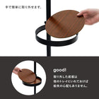 突っ張り棒&パーツ_6点セット 丸型タイプ 43×43×187cm ブラウン/ブラック