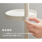 突っ張り棒&パーツ_6点セット 丸型タイプ 43×43×187cm ブラウン/ブラック