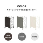 分別ごみ箱ラック 幅38cm ダークブラウン